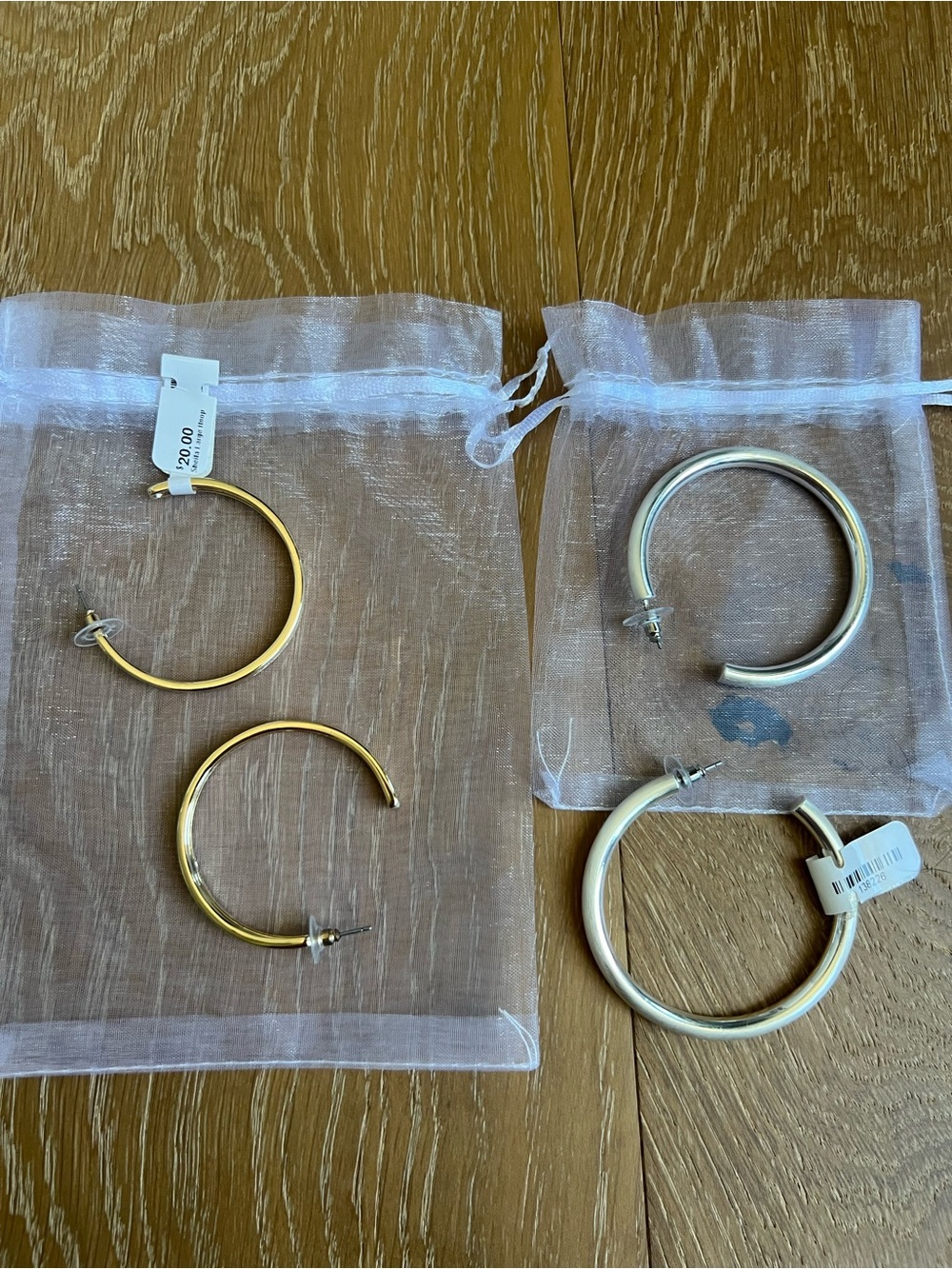 Gold and Silver Hoop Earring Set - Classic Women’s Jewelry